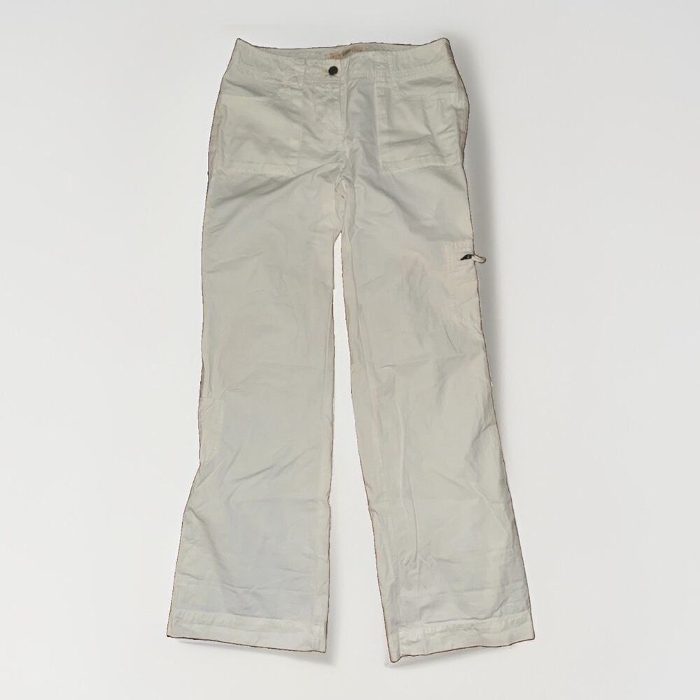 Women’s J.Crew Weathered Broken-In Classic Twill Chinos Size 2 White 30x35